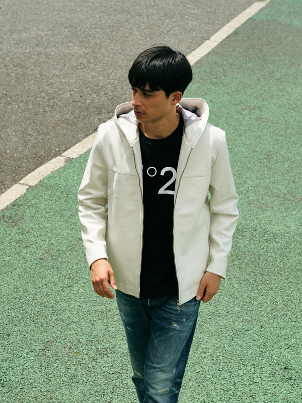 【CUSTOM CULTURE】 ラムレザー パーカー